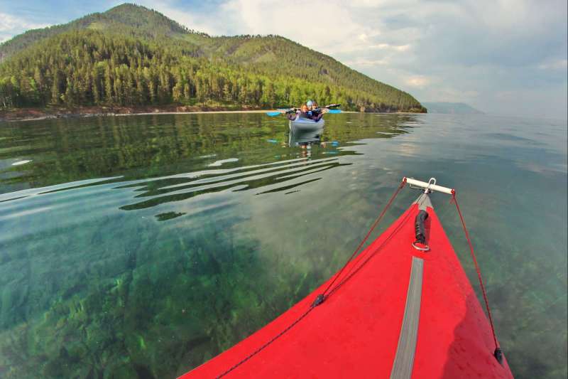 Kayak sur le lac Baïkal - Sibérie - Russie