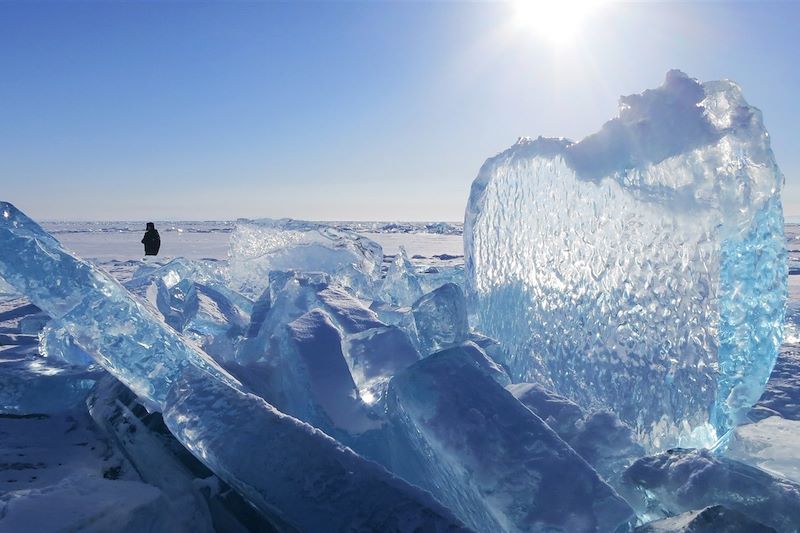 Traversée du lac Baïkal gelé - Sibérie - Russie