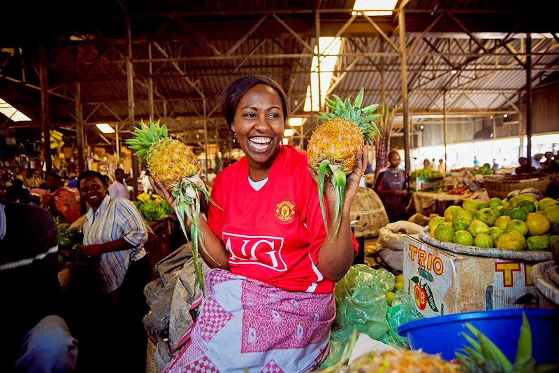 Vendeuse sur le marché de Kimironko - Kigali - Rwanda