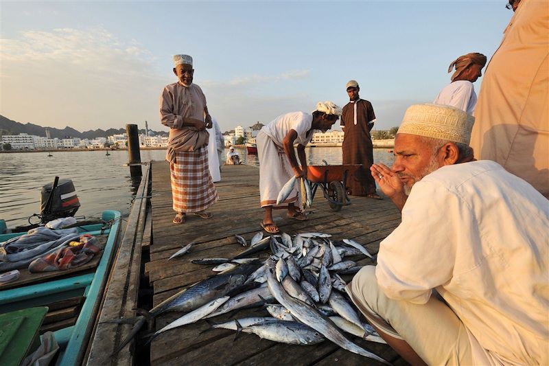 Marché aux poissons à Mascate - Oman