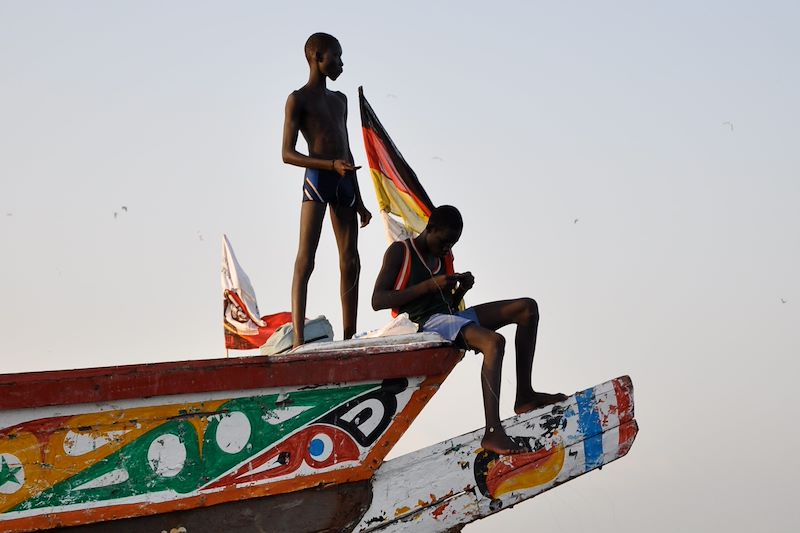 En pirogue au Siné Saloum 