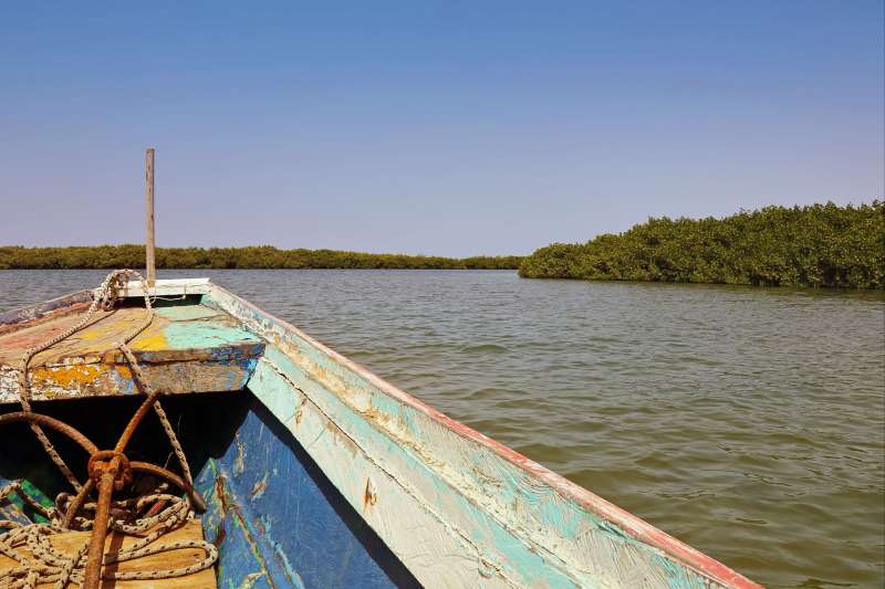 En pirogue au Siné Saloum 
