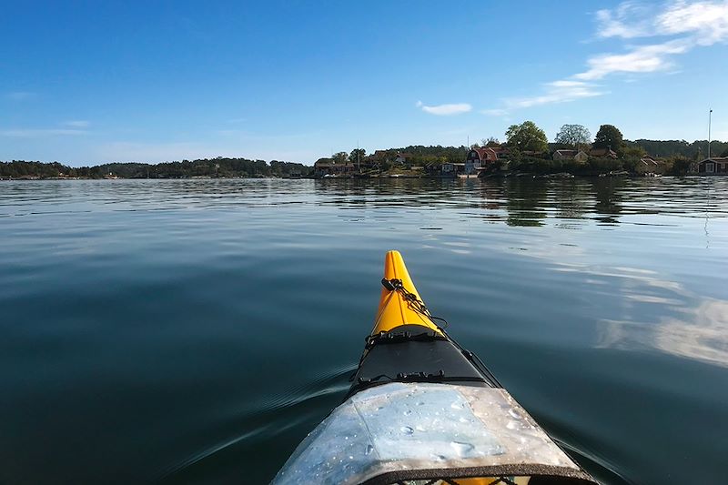 Kayak et rando dans l'archipel de Stockholm