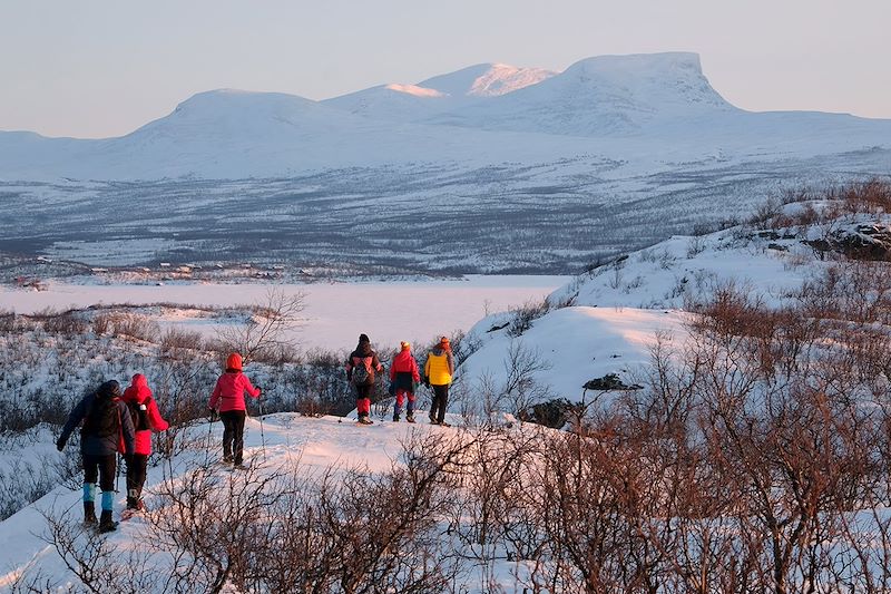 Randonnée à raquettes - Parc national d'Abisko - Suède