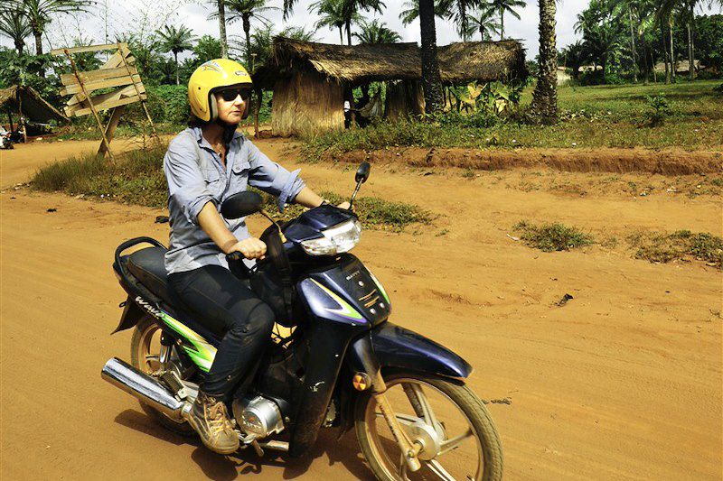 Panorama " Togo Bénin " en mobylette 