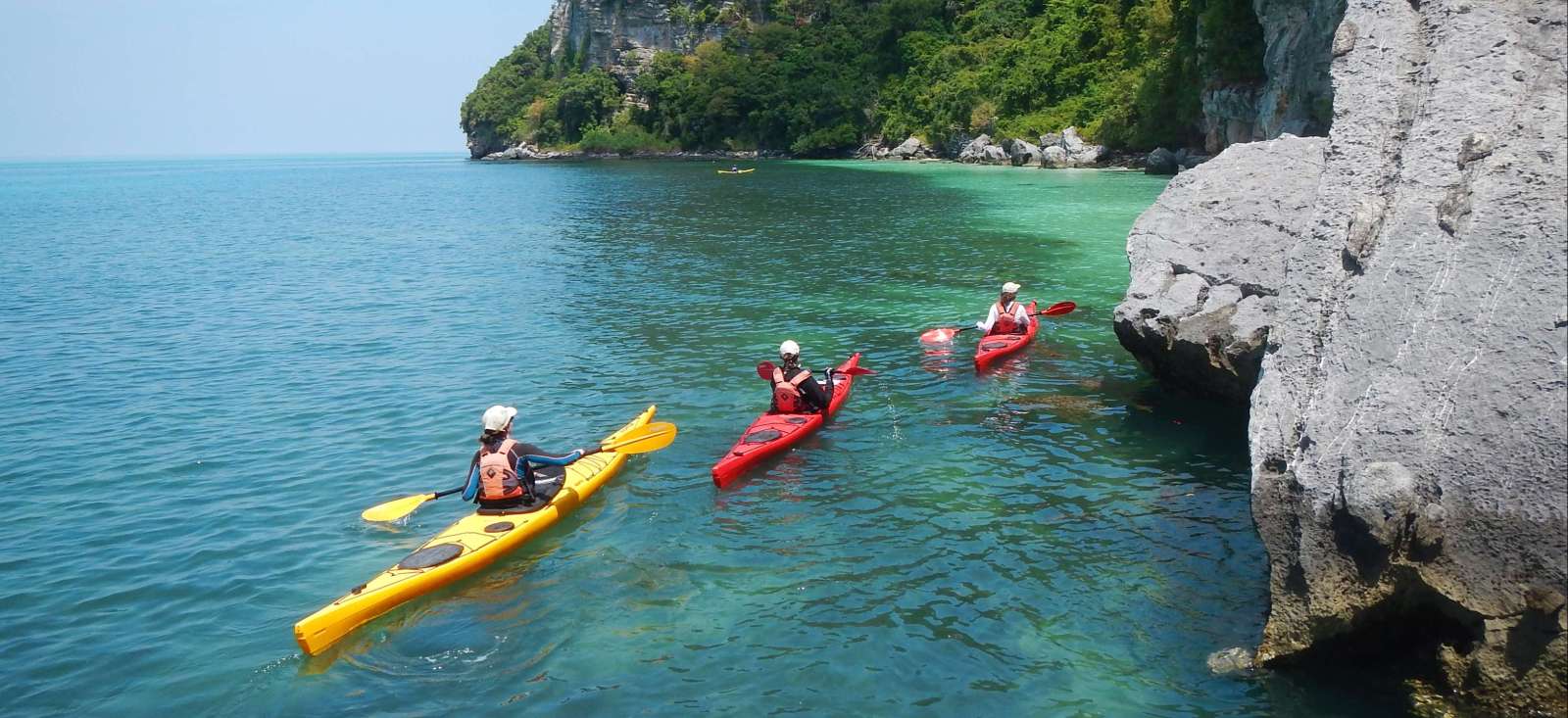 Image En kayak de mer dans les îles du Sud !