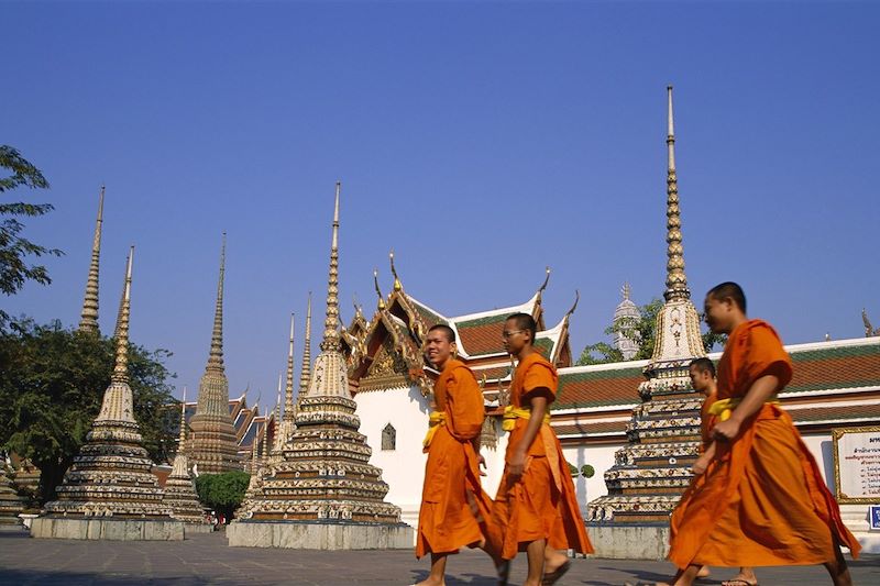 Moines à Wat Pho - Bangkok - Thaïlande