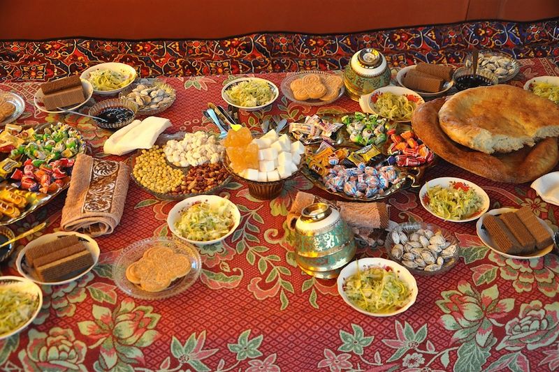 Repas traditionnel tadjik - Tadjikistan