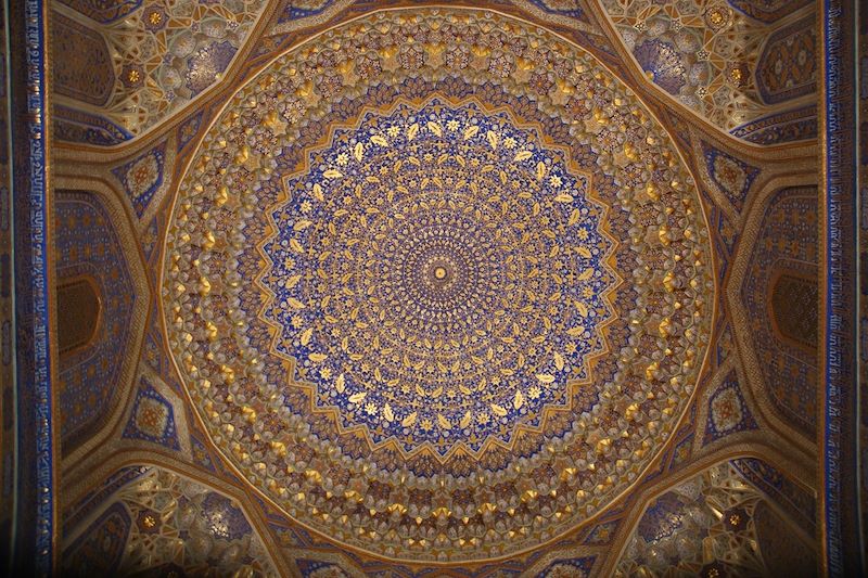 Détail décoratif du tombeau de Tamerlan à Samarkand - Ouzbékistan