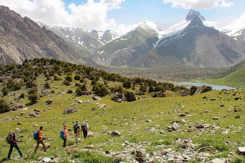 Arrivée au cirque de Koulikalon - Trek entre le lac Tchukurak et le lac Koulikalon - Tadjikistan