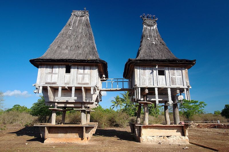 Maisons traditionnelles à Lospalos - Lautém - Timor oriental