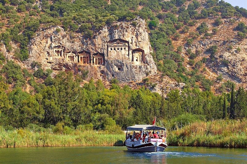 Tombeaux lyciens de Kaunos - Dalyan - Turquie