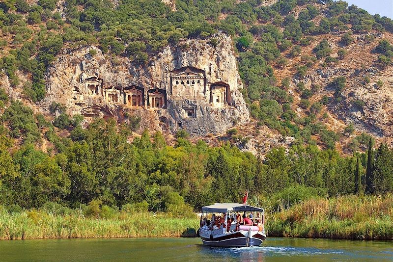 Tombeaux lyciens de Kaunos - Dalyan - Turquie