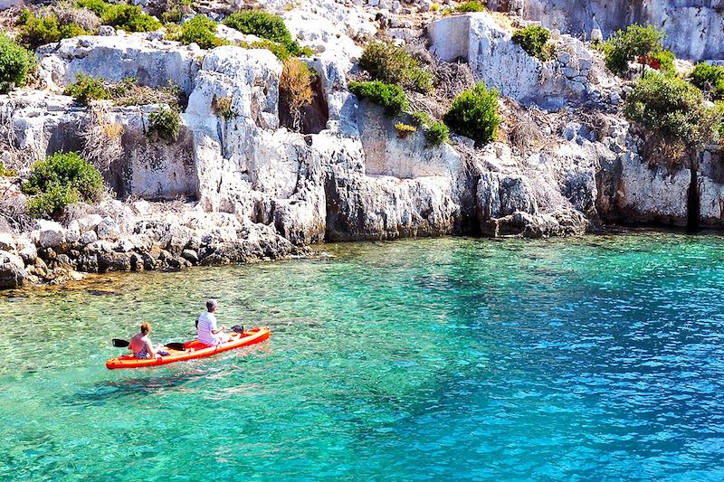 Kayak en Lycie, c'est magnifique ! 