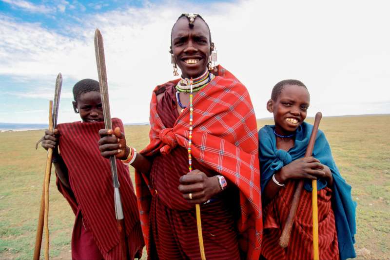 Maasaï dans le cratère du NGorongoro - Tanzanie