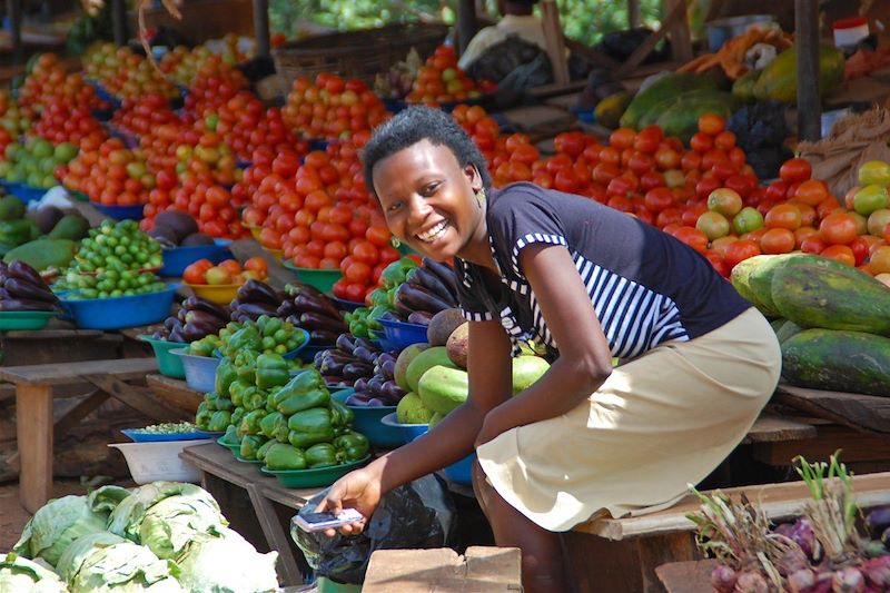 Marché à Entebbe - District de Kampala - Ouganda