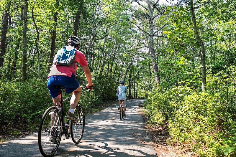 Cyclistes à Cape Cod - Massachusetts - États-Unis