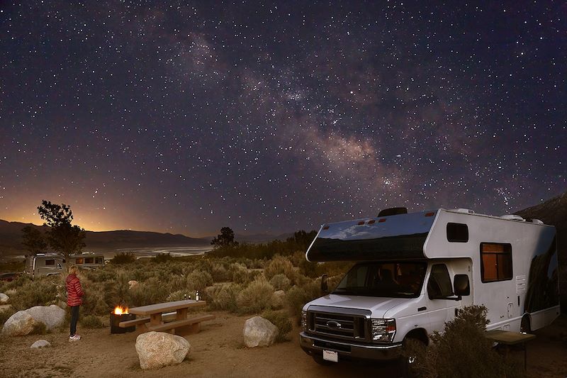 Nuit en camping car - Etats-Unis