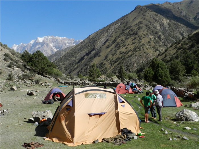 Bivouac dans la vallée d'Artcha Maïdan - Tadjikistan