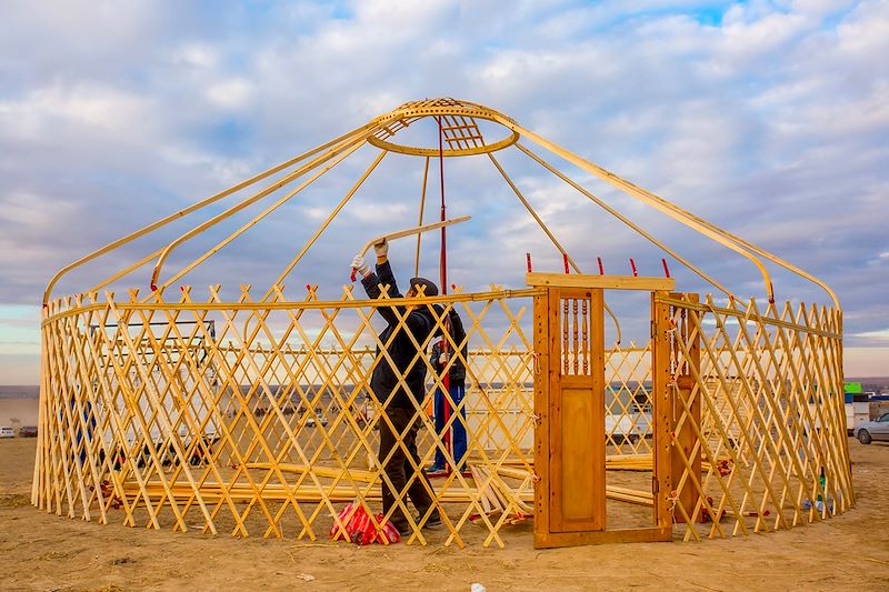 Construction d'une yourte
