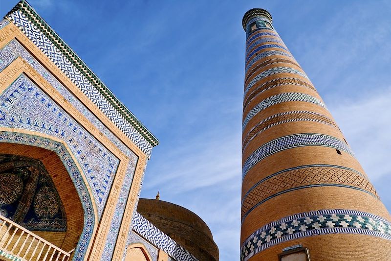 Minaret de la médersa Islam Khodja - Khiva - Ouzbékistan