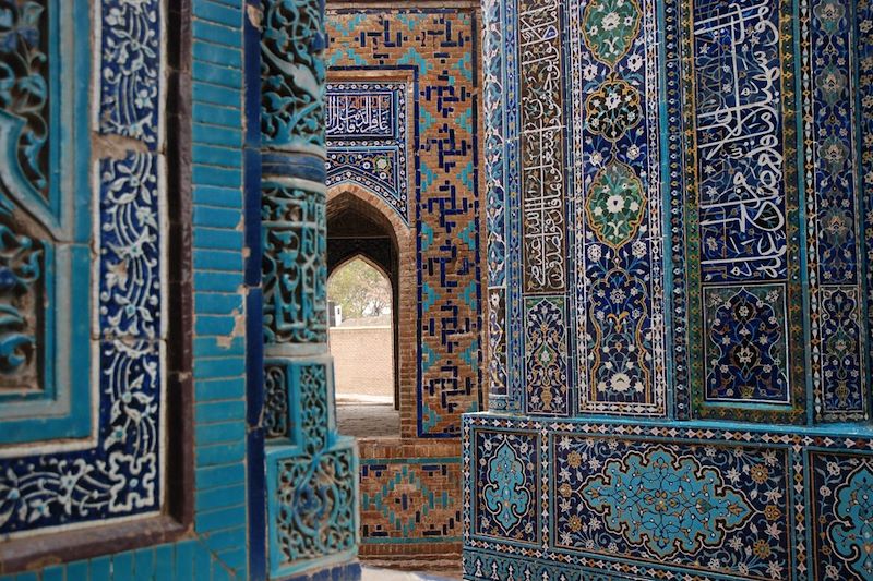 Mur en mozaïque - Ouzbekistan