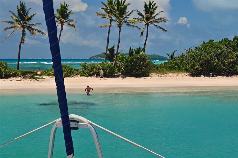 En bateau à Mayreau - Saint-Vincent-et-les-Grenadines