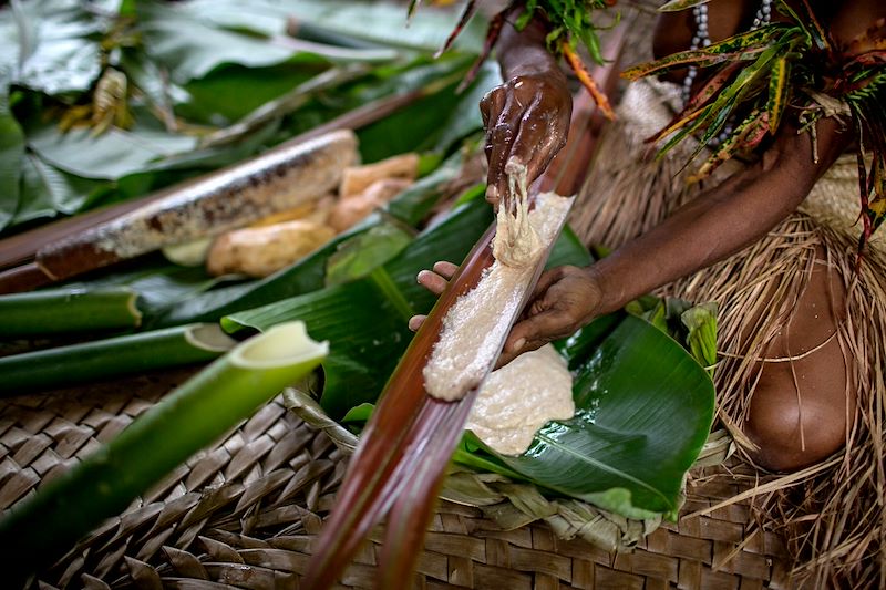 Cuisine locale sur l'Île de Malekula (Mallicolo) - Vanuatu