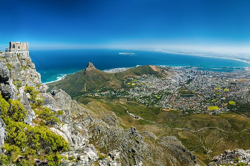 Vue sur la baie du Cap depuis la Montagne de la Table - Afrique du Sud