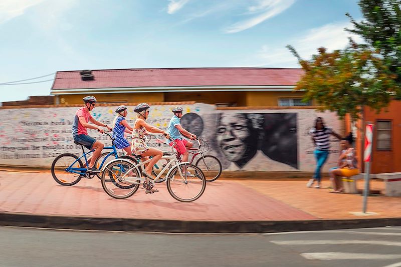 Cyclistes à Soweto - Johannesburg - Afrique du Sud