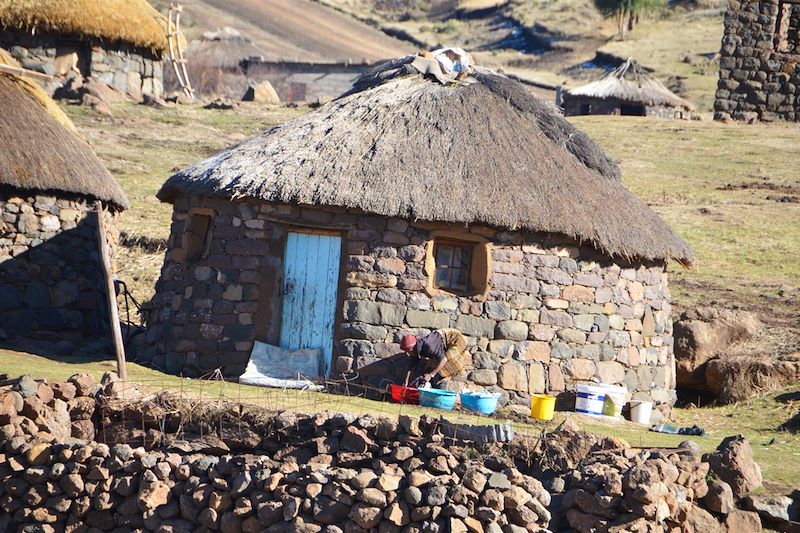 Habitation traditionnelle - Lesotho - Voyage en Afrique du sud