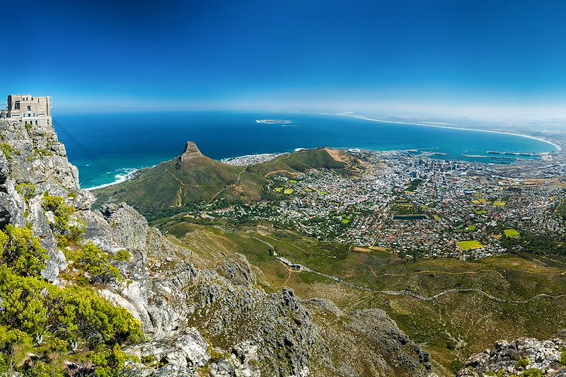 Vue sur la baie du Cap depuis la Montagne de la Table - Afrique du Sud