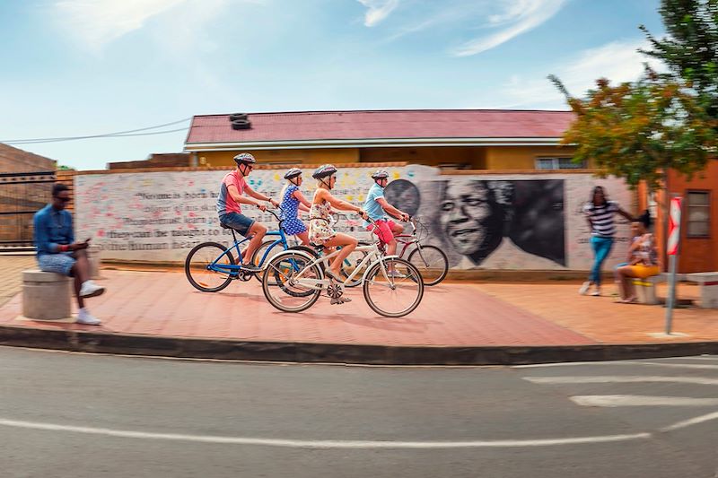 Cyclistes à Soweto - Johannesburg - Afrique du Sud