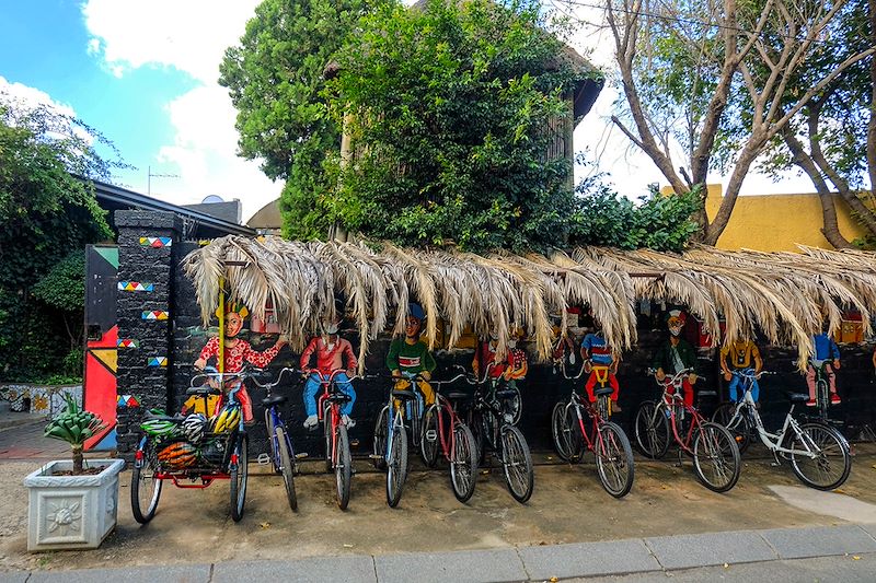 Vélos dans le township de Soweto - Johannesburg - Afrique du Sud