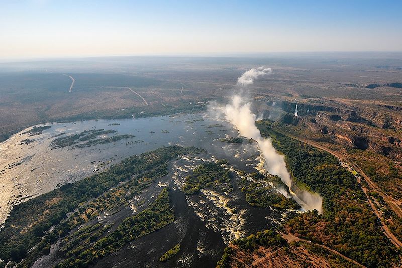 Vue aérienne des Chutes Victoria