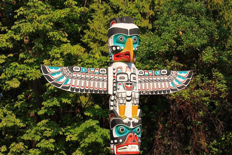 Totem dans le Parc Stanley - Vancouver - Colombie-Britannique - Canada