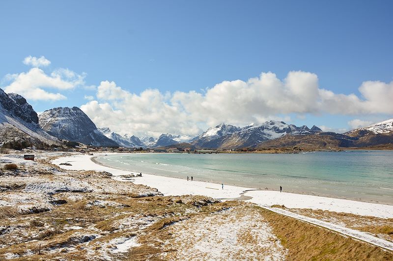 Plage de Ramberg - Flakstadøya - Îles Lofoten - Norvège