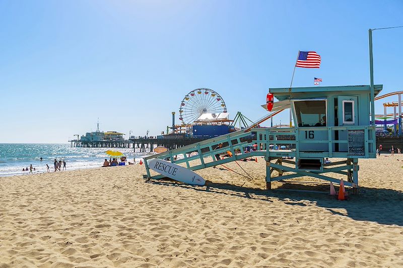 Plage de Santa Monica - Californie - Etats-Unis