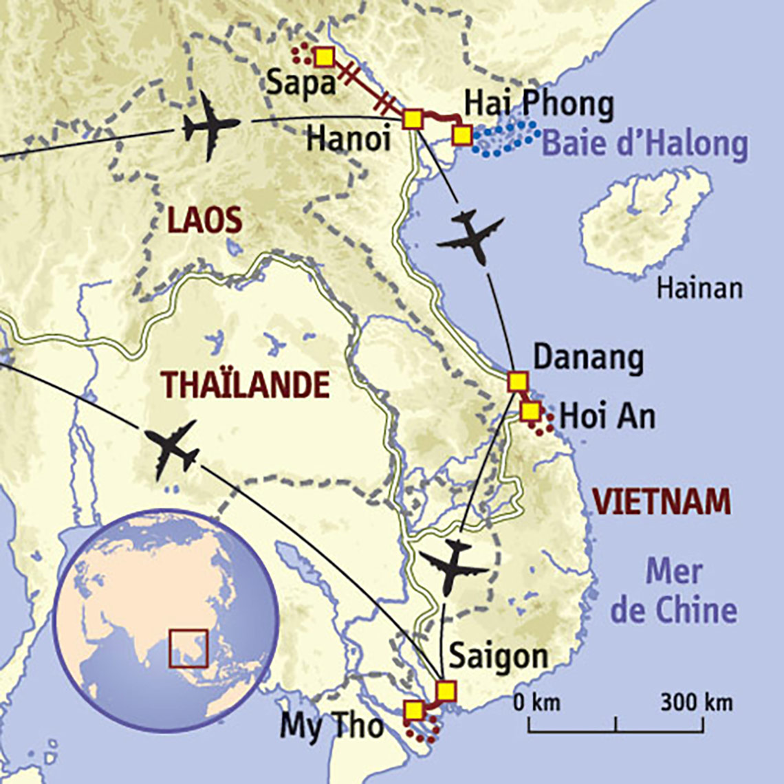 Carte Vietnam : Sur le dos du Dragon