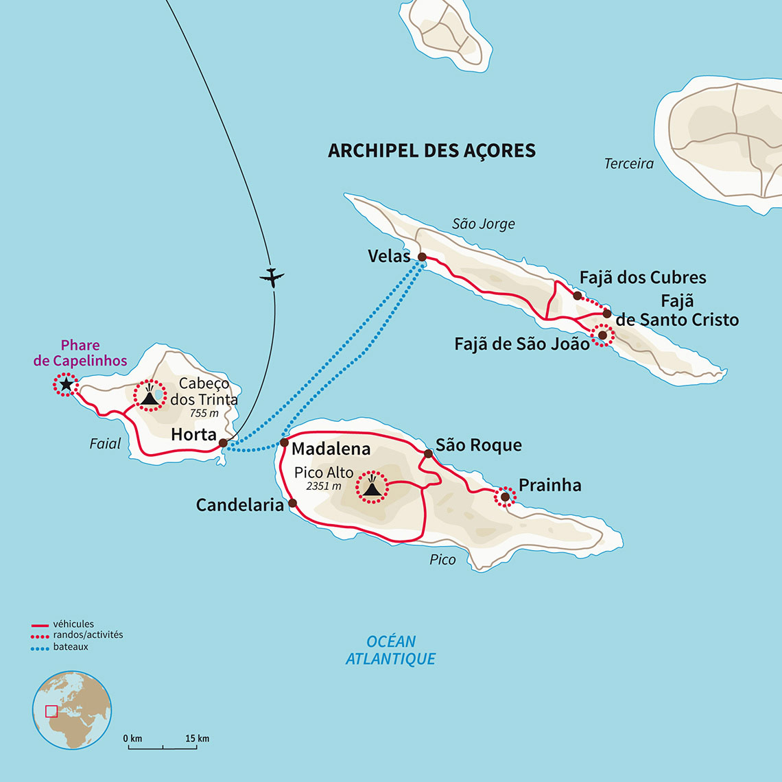 Carte Portugal : Açores, le petit paradis oublié !