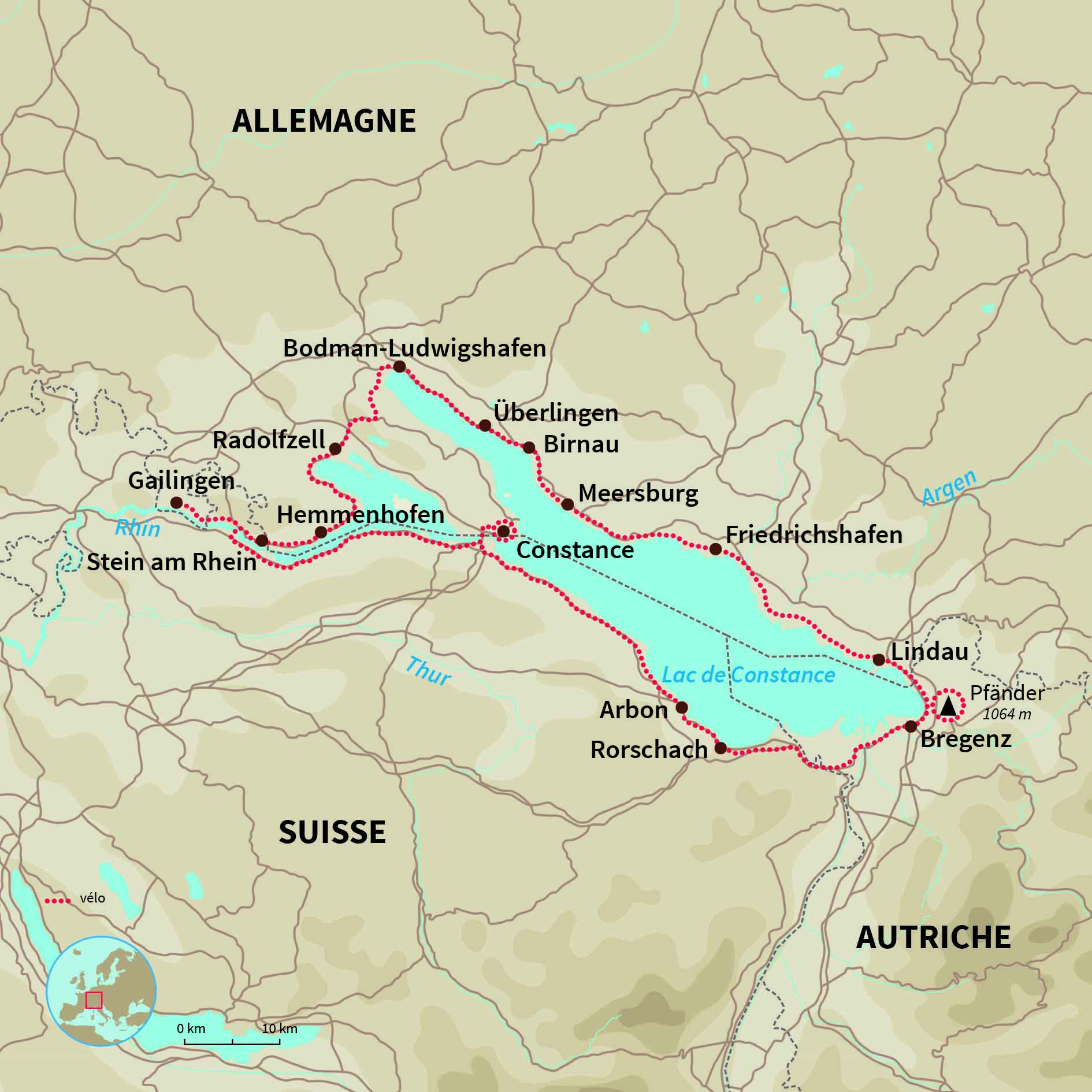 Carte Allemagne : Triptyque constançois