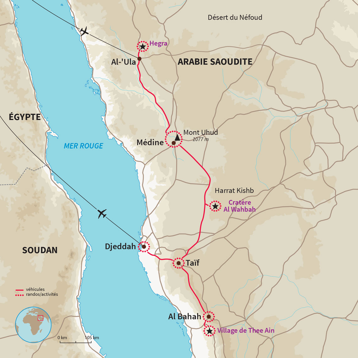 Carte Arabie saoudite : Absolut Arabie Saoudite 