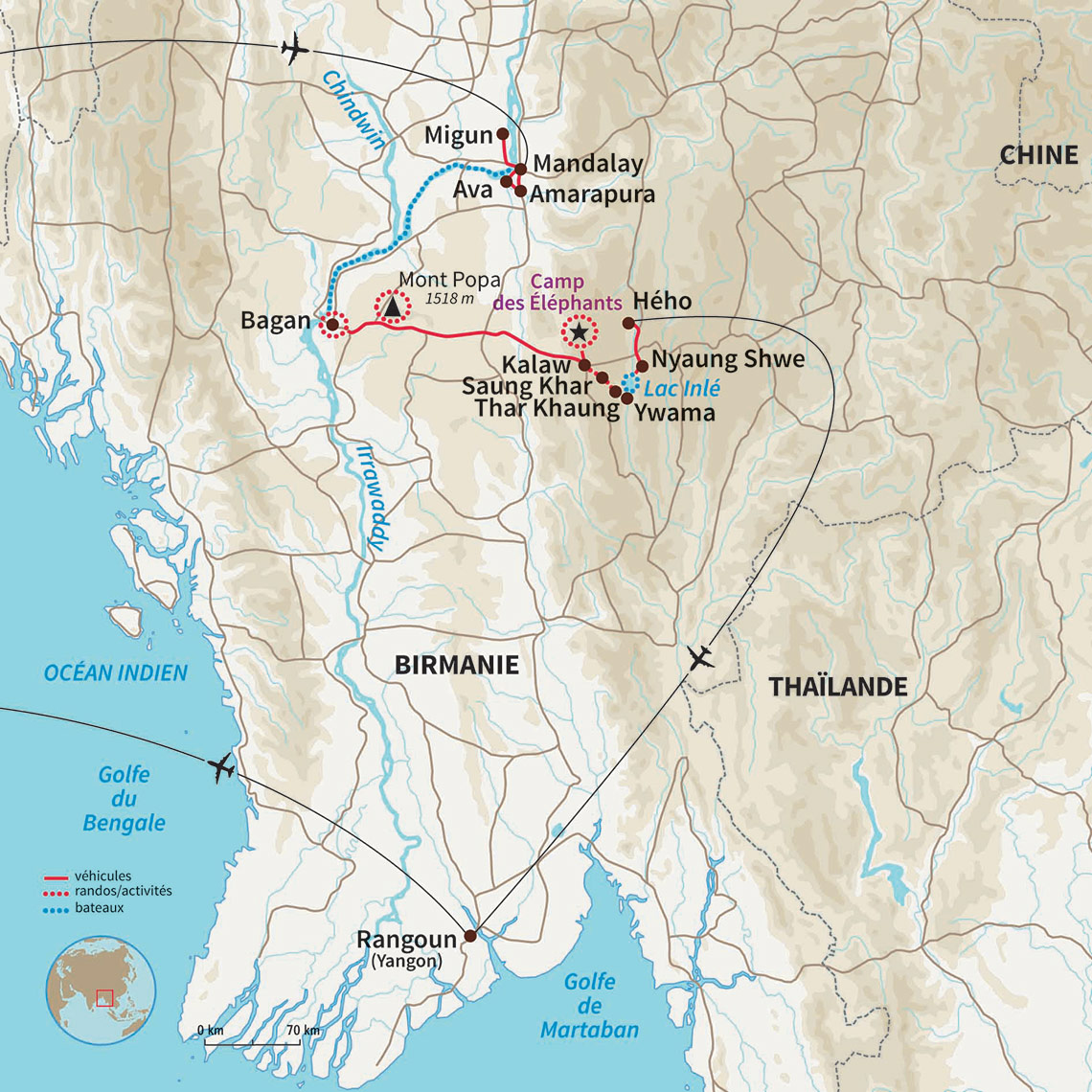 Carte Birmanie : La Birmanie pour les grands et les petits! 