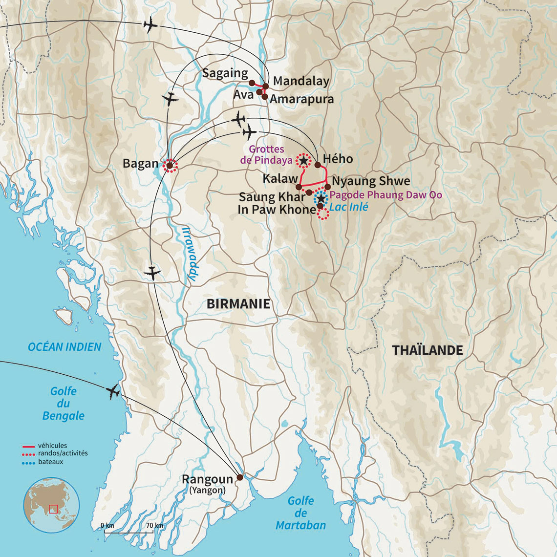 Carte Birmanie : Les essentiels de la Birmanie 