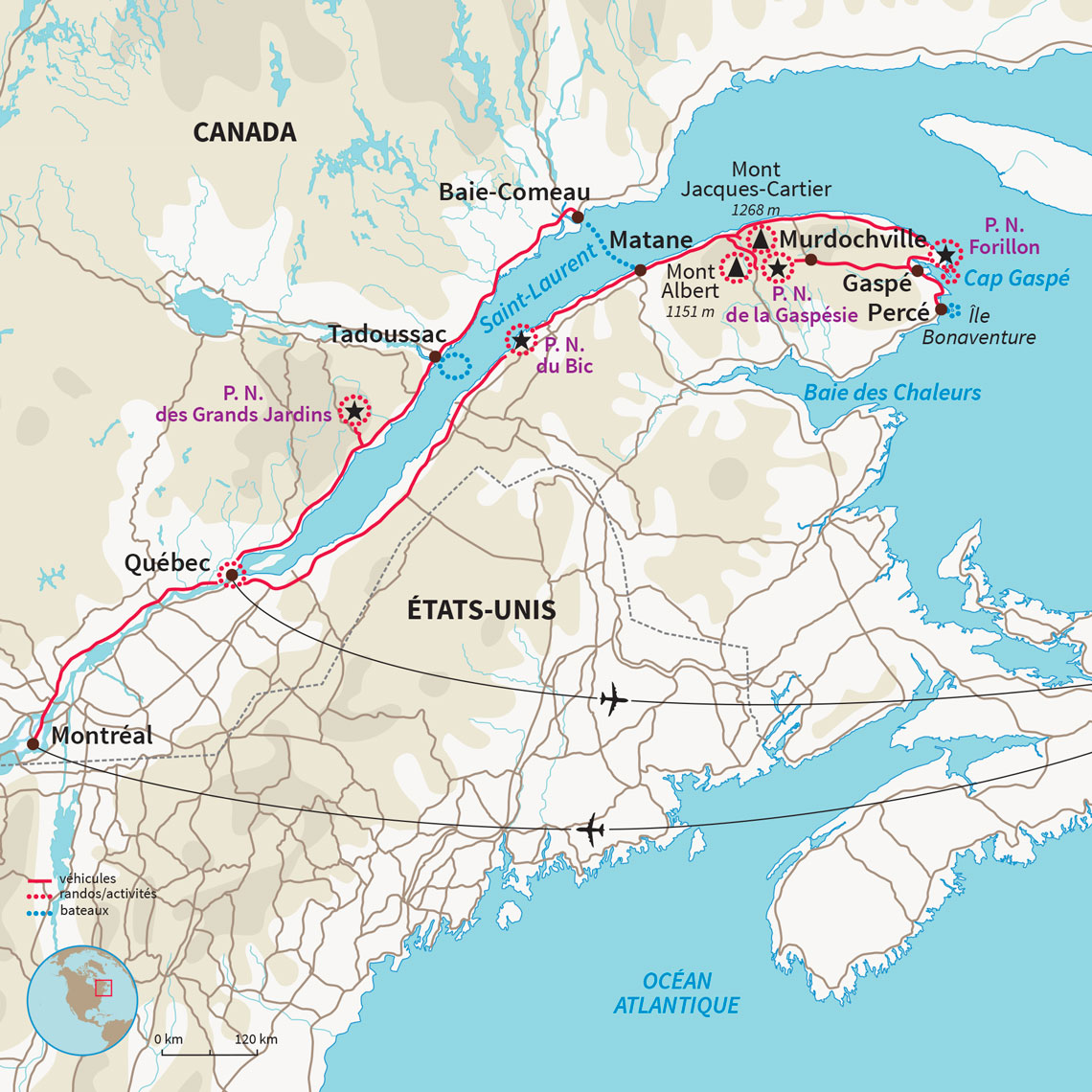 Carte Canada : Le Québec, grandeur Nature !