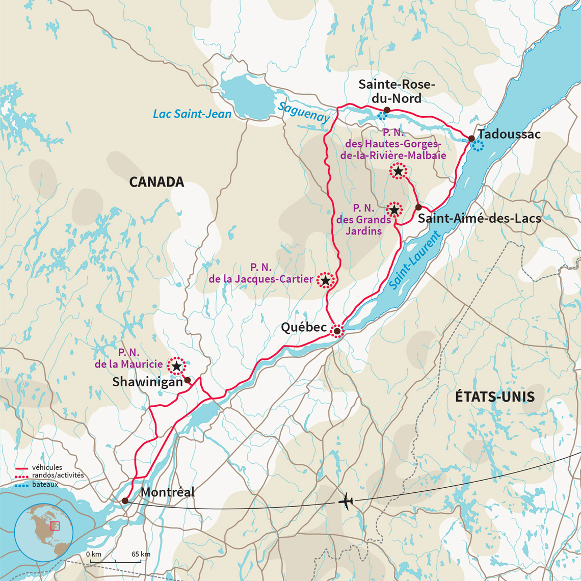 Carte Canada : Un été au Québec 