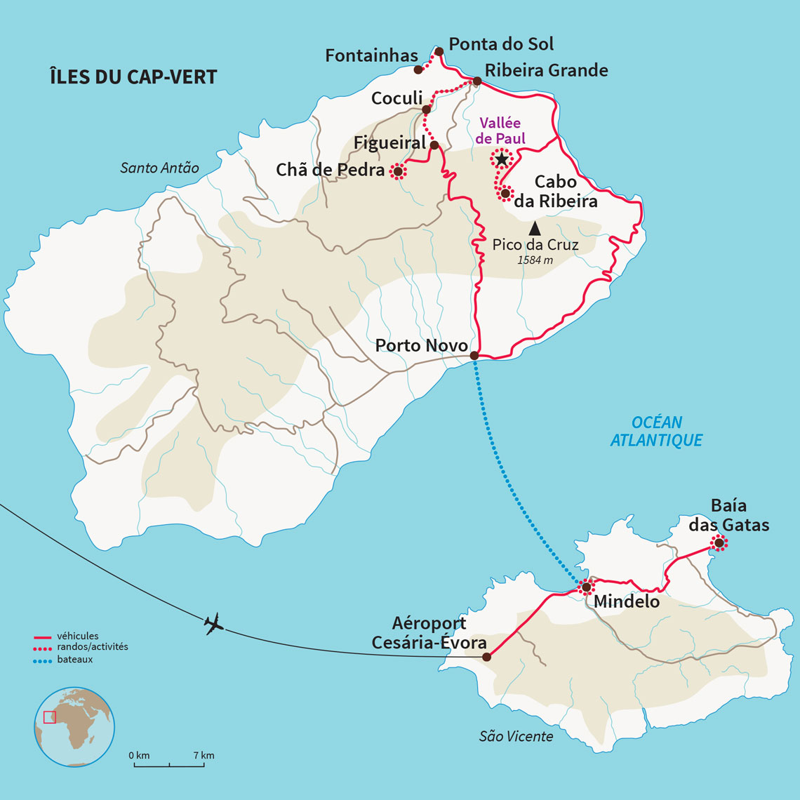 Carte Cap-Vert : Multiactivité en famille au Cap-Vert