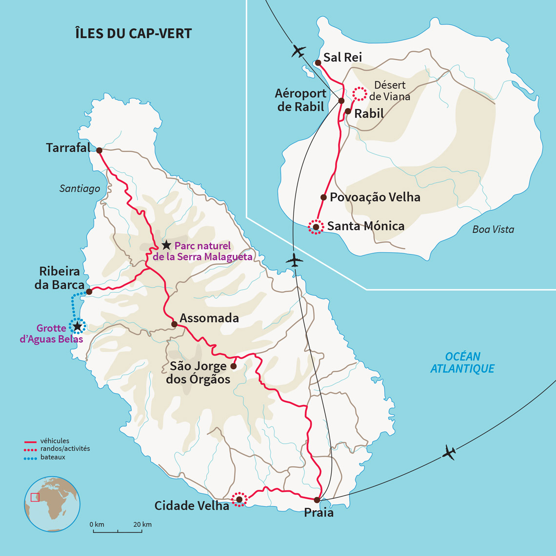 Carte Cap-vert : Cap vers les îles en famille ! 