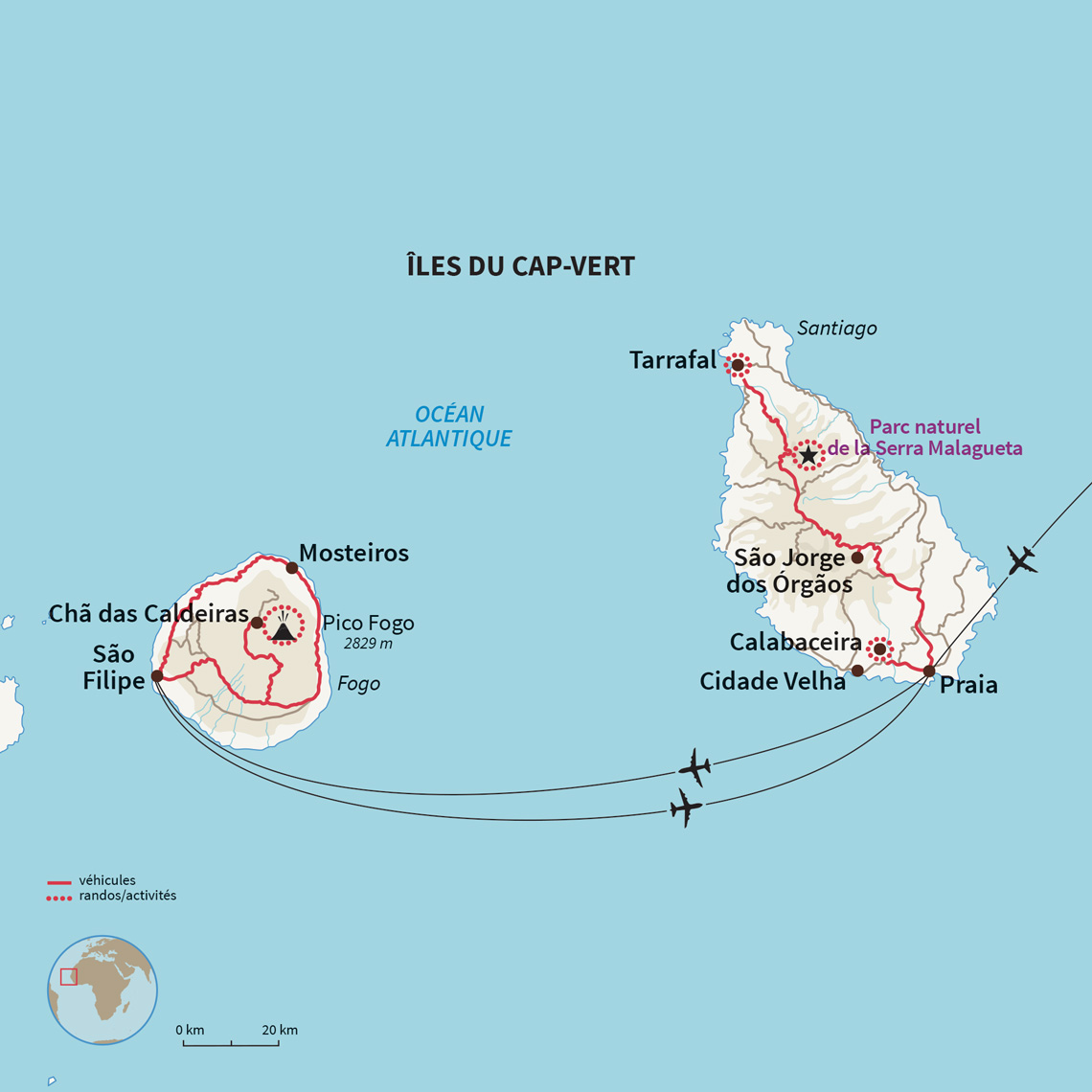 Carte Cap-Vert : Santiago & Fogo, Lave Story