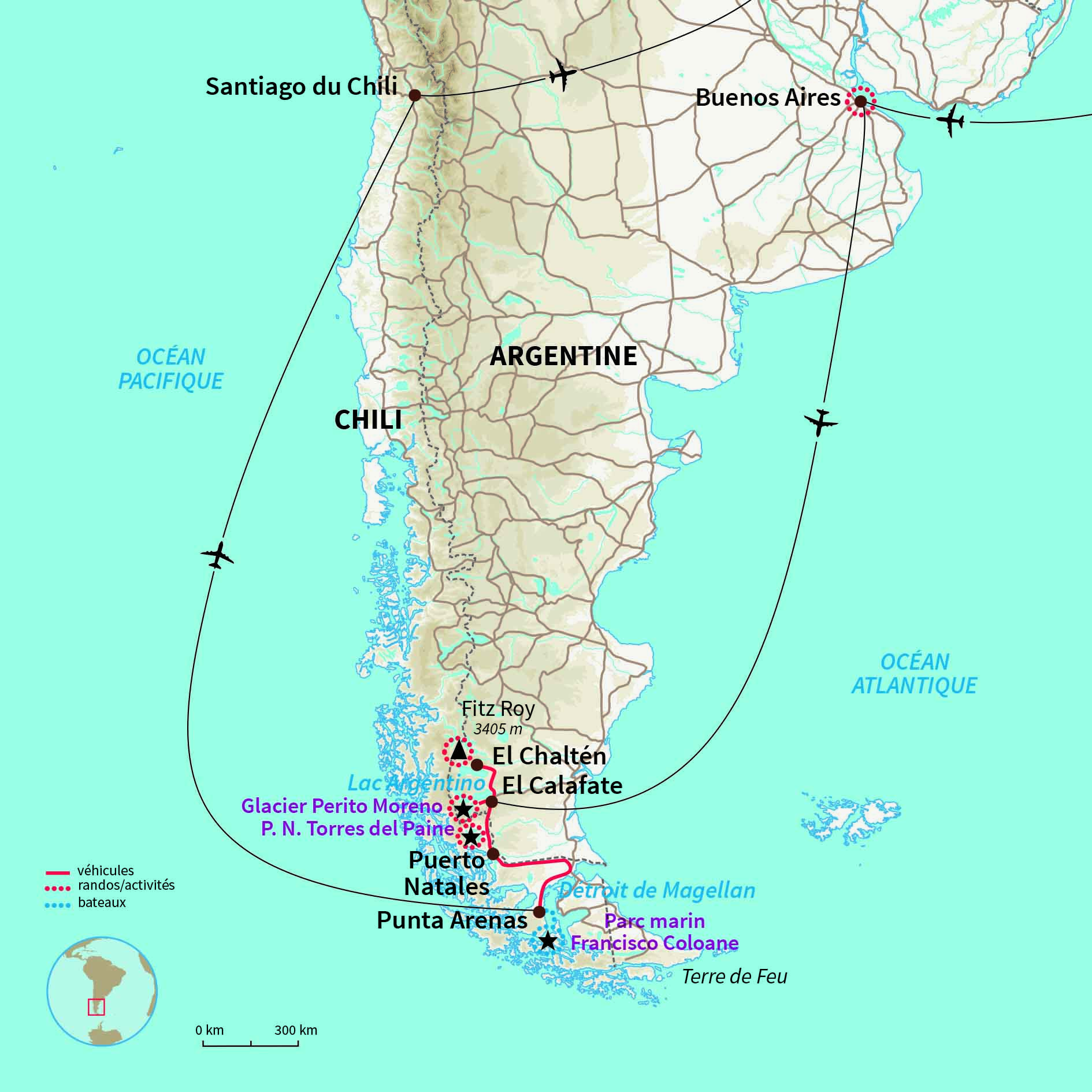 Carte Chili : Exclusive Patagonie & le chant des baleines